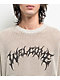 Welcome Maille Bone & Dark Green Dip-Dye Sweater - Thumbnail image 3 of 3