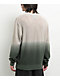 Welcome Maille Bone & Dark Green Dip-Dye Sweater - Thumbnail image 2 of 3