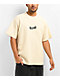 Welcome Phantom Embroidered Bone Waffle Knit T-Shirt  - Thumbnail image 1 of 2
