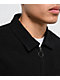 Welcome Sliver Black Waffle Knit Zip Long Sleeve Shirt - Thumbnail image 3 of 4
