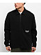Welcome Sliver Black Waffle Knit Zip Long Sleeve Shirt - Thumbnail image 1 of 4