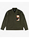 Welcome Smite Olive Long Sleeve Zip Work Shirt - Thumbnail image 1 of 9