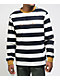 Welcome Thicc Stripe Black & Bone Knit Long Sleeve T-Shirt - Thumbnail image 2 of 6