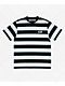 Welcome Thicc Stripe Navy & White T-Shirt - Thumbnail image 1 of 2