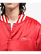 Welcome Union Thermal Satin Red Varsity Jacket - Thumbnail image 2 of 5