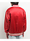 Welcome Union Thermal Satin Red Varsity Jacket - Thumbnail image 3 of 5