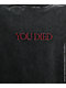 Welcome x Dark Souls You Died Black Wash T-Shirt - Thumbnail image 3 of 5