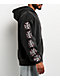 West Coast Choppers Red Outline Black Wash Zip Hoodie - Thumbnail image 6 of 7