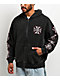 West Coast Choppers Red Outline Black Wash Zip Hoodie - Thumbnail image 7 of 7