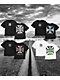 West Coast Choppers Red Outline Cross Black Wash T-Shirt - Thumbnail image 4 of 5