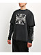 West Coast Choppers Shadow Black Wash 2fer Long Sleeve T-Shirt - Thumbnail image 1 of 5