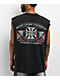 West Coast Choppers Triple Threat Black Wash Tank Top - Thumbnail image 1 of 4