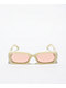 White & Brown Rectangle Sunglasses  - Thumbnail image 2 of 2