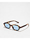 Willow Tortoiseshell & Blue Square Sunglasses - Thumbnail image 1 of 2