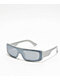 Wrap Shield Silver Sunglasses - Thumbnail image 1 of 3