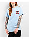 XPLR Roses Logo Light Blue T-Shirt - Thumbnail image 4 of 4
