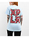 XPLR Roses Logo Light Blue T-Shirt - Thumbnail image 1 of 4