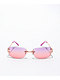 Y2K Gafas de sol rosas y moradas