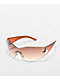Y2K Oversized Diamond Brown Sunglasses - Thumbnail image 1 of 3