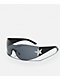 Y2K Star Black Oversized Sunglasses - Thumbnail image 1 of 2