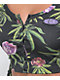Your Highness Green Dream Black Long Sleeve Crop Top - Thumbnail image 3 of 3