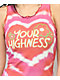 Your Highness Groovy Baby Red Tie Dye Mini Dress