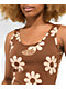 Your Highness Hazy Daisy Brown Tank Dress - Thumbnail image 3 of 6