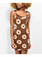Your Highness Hazy Daisy Brown Tank Dress - Thumbnail image 1 of 6