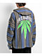 Your Highness Hempleaf Blue & Grey Baja Hoodie - Thumbnail image 1 of 4