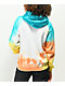 Your Highness High In The Sky Blue, Orange & White Tie Dye Hoodie - Thumbnail image 3 of 4