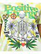 Your Highness Meditation Skeleton camiseta tie dye naranja y verde