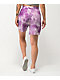 Your Highness Nowhere To Go Purple Tie Dye Shorts - Thumbnail image 2 of 4