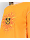 Your Highness Radiant Orange Crop Long Sleeve Waffle T-Shirt