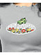 Your Highness Scheming Waffles Grey Crop Long Sleeve T-Shirt - Thumbnail image 2 of 5