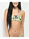 Your Highness Scribble Yellow Bandeau Bikini Top