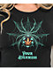 Your Highness Widow Black Lace Up Crop T-Shirt - Thumbnail image 3 of 3