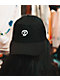 Zero Single Skull Black Strapback Hat