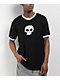 Zero Single Skull Ringer Black T-Shirt - Thumbnail image 1 of 3