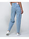 Ziggy Carrot High Waisted Light Wash Blue Denim Mom Jeans - Thumbnail image 2 of 4