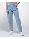 Ziggy Carrot High Waisted Light Wash Blue Denim Mom Jeans - Thumbnail image 1 of 4
