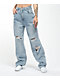Ziggy Hi & Loose Light Wash Dad Jeans - Thumbnail image 1 of 6