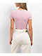 Zine Angie Pink Stripe Crop T-Shirt - Thumbnail image 2 of 3