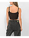 Zine Baby Rib Brown Crop Tank Top - Thumbnail image 2 of 3