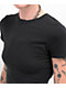 Zine Brianna Black Buckle Crop T-Shirt - Thumbnail image 3 of 4