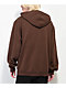 Zine Brown Zip Hoodie - Thumbnail image 2 of 3