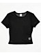 Zine Cashie Black Mesh Crop T-Shirt - Thumbnail image 4 of 4