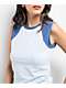 Zine Charlie Blue Raglan Tank Top - Thumbnail image 3 of 3