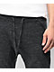 Zine Cover Solid Knit Charcoal Jogger Sweatpants