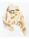 Zine Ellis Cream & Tan Tie Dye Crop Hoodie