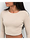 Zine Georgie Peyote Long Sleeve Crop T-Shirt - Thumbnail image 3 of 3